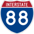 Interstate 88 marker