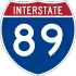 Interstate 89 marker