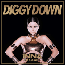 The artwork of the single shows Inna posing in front of a black backdrop, while wearing metallic accessories.