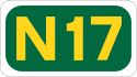 N17 road shield}}