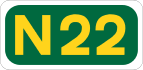 N22 road shield}}