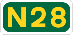N28 road shield}}