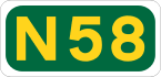 N58 road shield}}