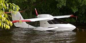 ICON A5 Light sport sitting in the water