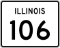 Illinois Route 106 marker