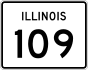 Illinois Route 109 marker