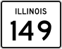 Illinois Route 149 marker