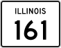 Illinois Route 161 marker
