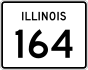 Illinois Route 164 marker