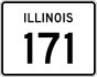Illinois Route 171 marker