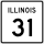 Illinois Route 31 marker
