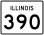 Illinois Route 390 marker