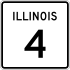 Illinois Route 4 marker