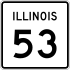 Illinois Route 53 marker