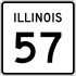 Illinois Route 57 marker