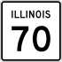 Illinois Route 70 marker