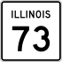 Illinois Route 73 marker
