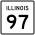 Illinois Route 97 marker