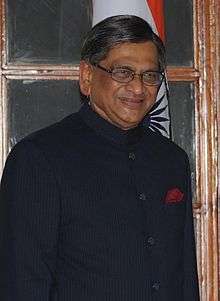 A color photo of the Indian External Affairs Minister S. M. Krishna