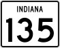 State Road 135 marker