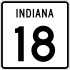 State Road 18 marker
