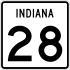 State Road 28 marker