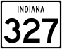 State Road 327 marker