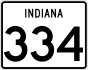 State Road 334 marker