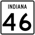 State Road 46 marker