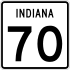 State Road 70 marker