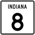 State Road 8 marker