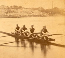 'Atalanta Boat Club crew (of NYC) in Philadelphia for the 1876 Centennial International Regatta