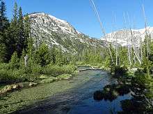 Iron Creek and the Sawtooth Mountains