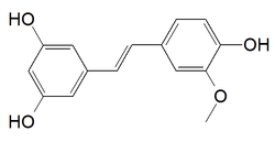 Chemical structure of isorhapontigenin.