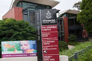 The Facade of Ivanhoe Grammar School