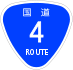 National Route 4 shield