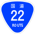 National Route 22 shield