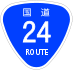 National Route 24 shield