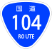 National Route 104 shield