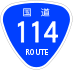 National Route 114 shield