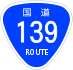 National Route 139 shield