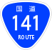 National Route 141 shield