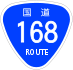 National Route 168 shield