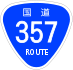 National Route 357 shield