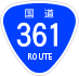 National Route 361 shield