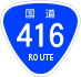 National Route 416 shield