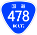 National Route 478 shield
