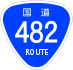 National Route 482 shield