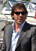Photo of Javier Bardem at the Cannes Film Festival.