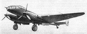 A twin-engined, low-winged, metal monoplane with a twin tail and conventional undercarriage